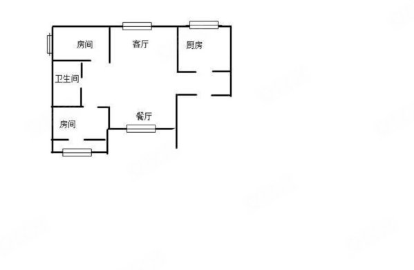 龙辉小区2室2厅1卫71㎡南北85万