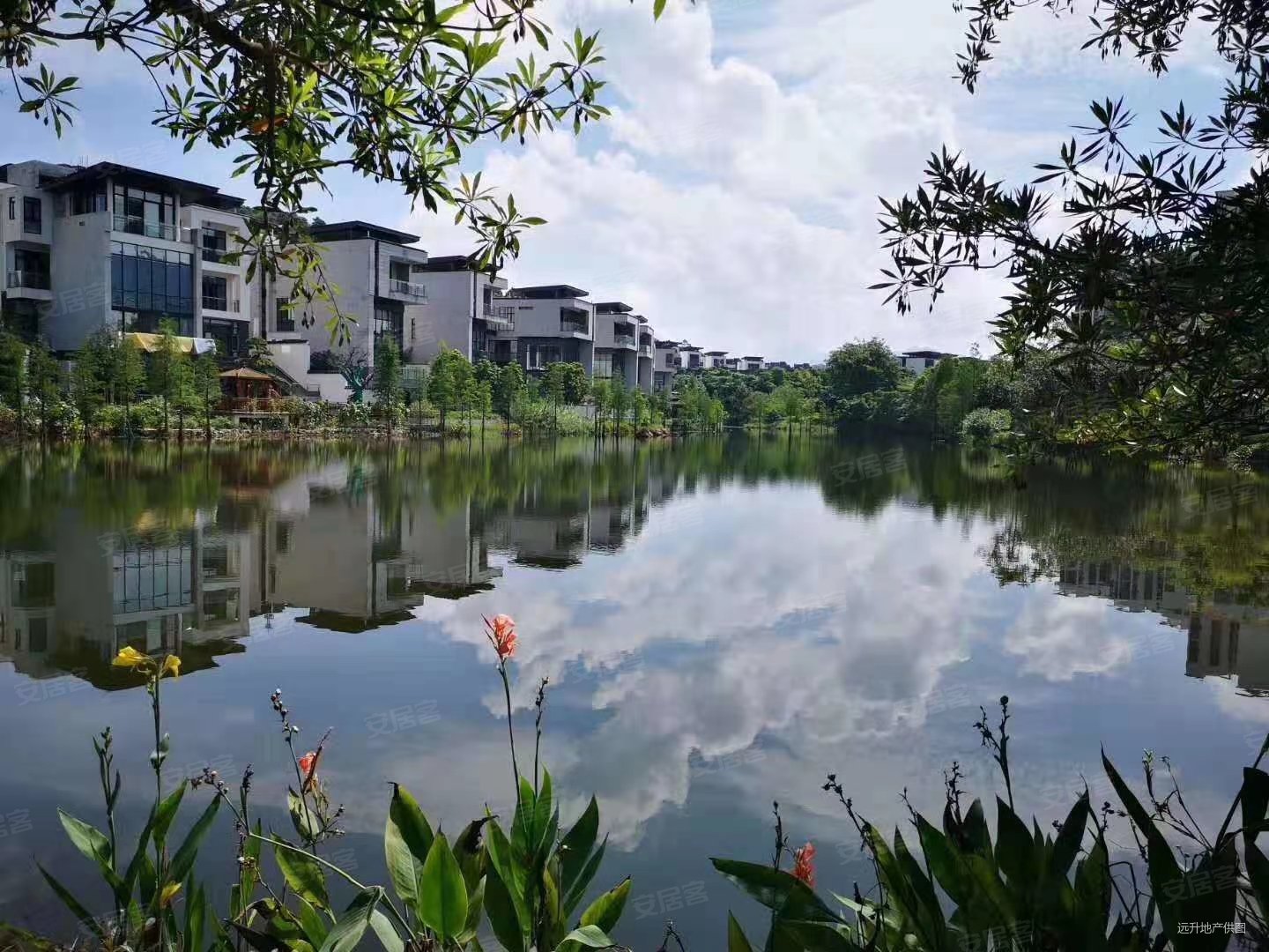 明月山溪独栋别墅有花园有泳池有车位享整个小区的山水园林