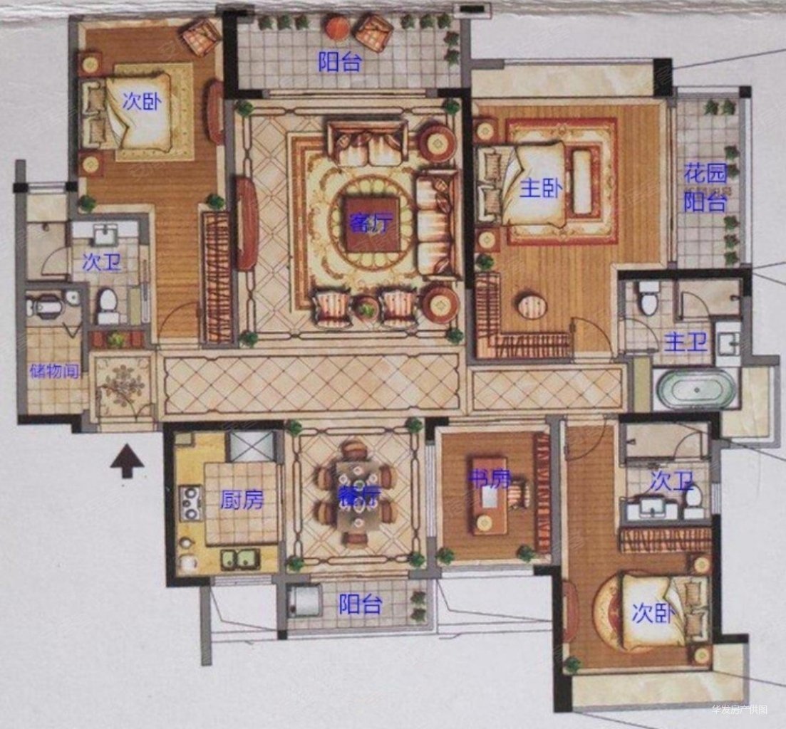 真实保证华发山庄4室