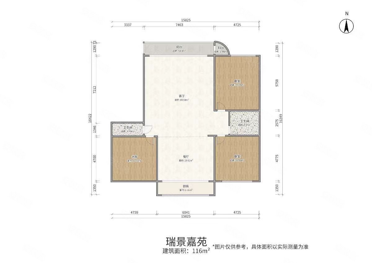 幸福路14号街坊育才小区二段3室2厅2卫116㎡南89万