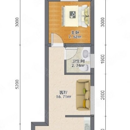 重庆沙坪坝大学城熙街熙都会0虚假房源 一室一厅 可短租月付 民用水电