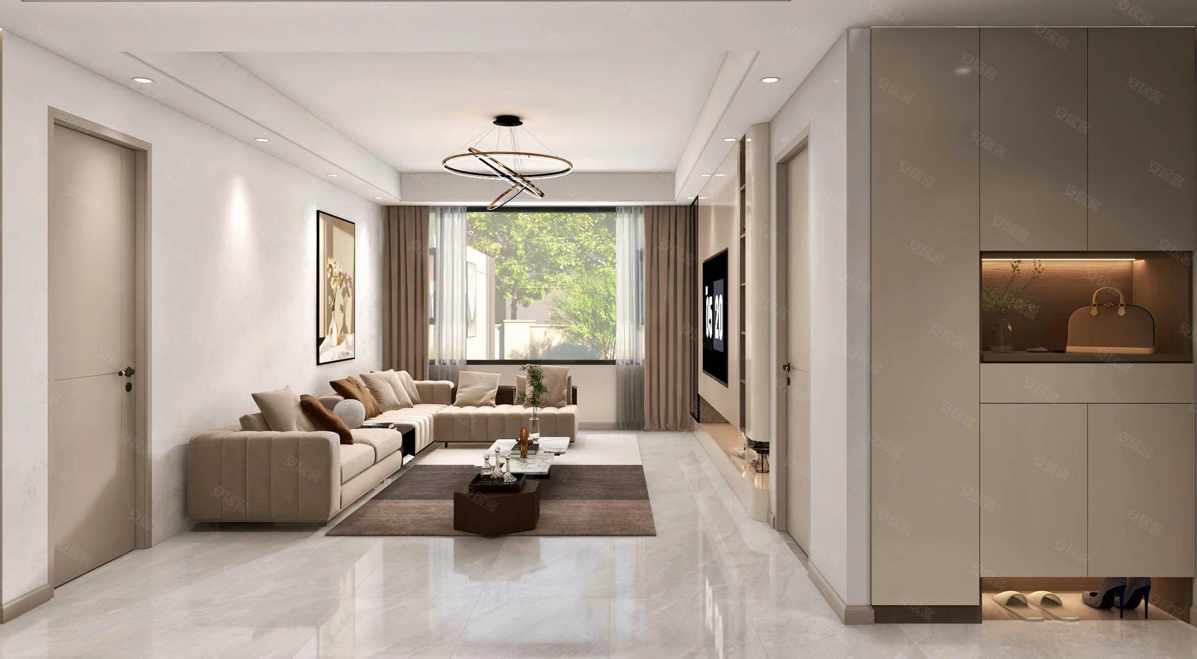 青分-绿城汀岚-102平-现代-安居客装修案例