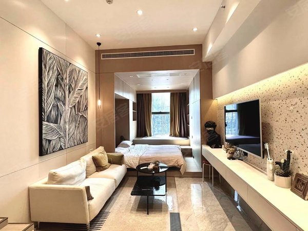 长沙雨花汽车南站裕天国际商汇中心德思勤网红风单身公寓 样板房装修