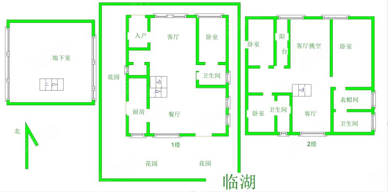 凯瑞国宝花园(别墅)5室1厅3卫540㎡南北1600万