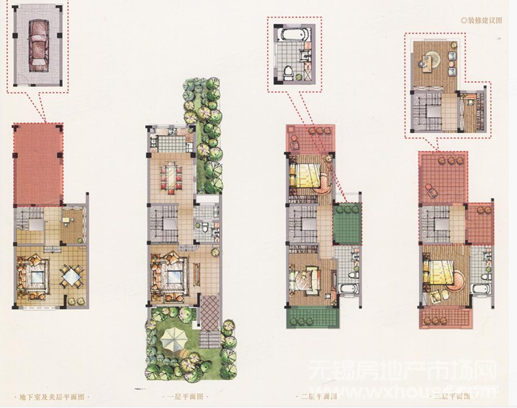 嘉利华府庄园(四五区)6室2厅4卫200㎡南700万
