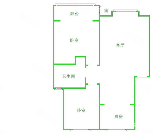 天成岭秀2室2厅1卫94.32㎡南北129.8万