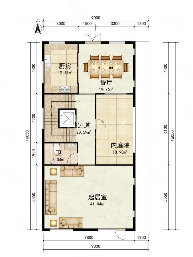 首开琅樾(别墅)4室2厅4卫511.91㎡南北4700万