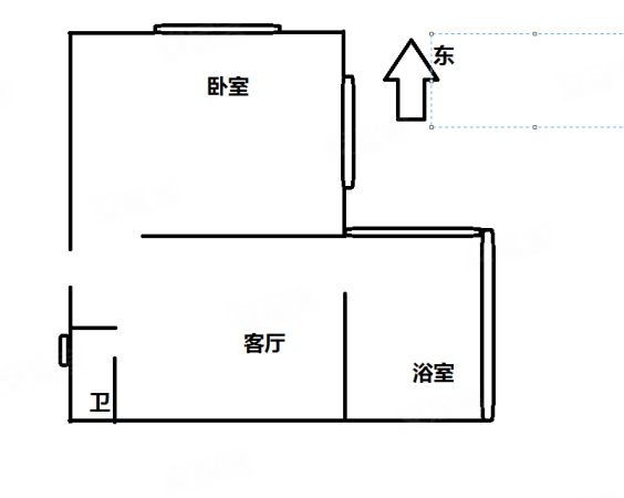 襄阳道小区1室1厅1卫33.67㎡东北390万