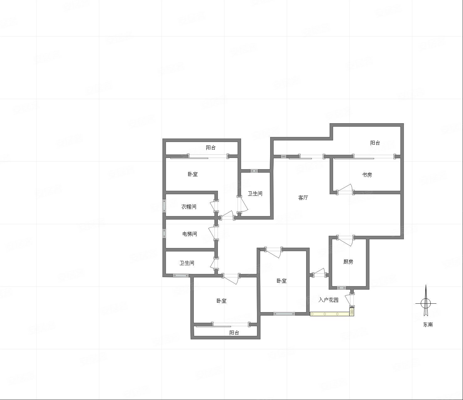 隆鑫鸿府4室2厅3卫245㎡南北300万