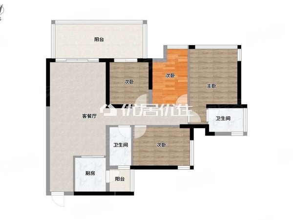 整租 精装 龙光玖珑府 108平 4室 押二付三 随时看房,江南租房-南宁58