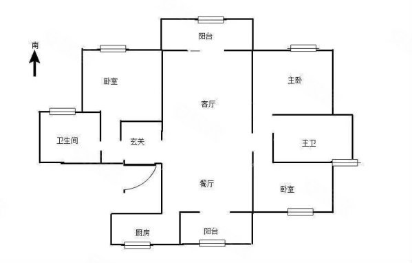 格林天城3室2厅2卫138㎡南北85.6万