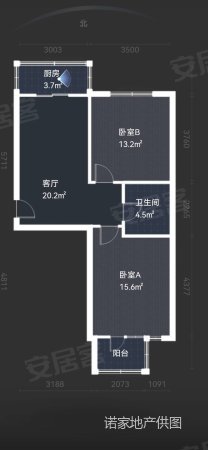 康顺园2室1厅1卫70.64㎡南北79.8万