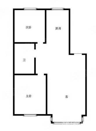 三江源剑桥郡2室2厅1卫86㎡南北53.8万