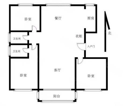 宝龙城市花园3室2厅2卫118㎡南北134万