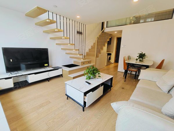 宁波鄞州钟公庙熙汐loft鄞州万达 两室精装 免费搬家  山姆超市 轻纺