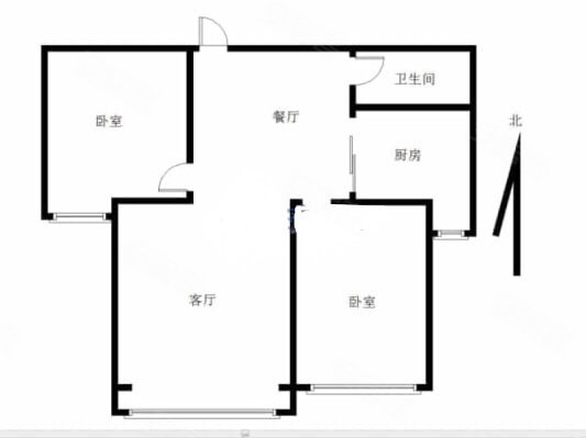 兴隆豪庭2室1厅1卫101㎡南北50万