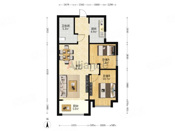 兰亭御湖城西区 精装 大红本满二 高层采光好 业主诚心出售