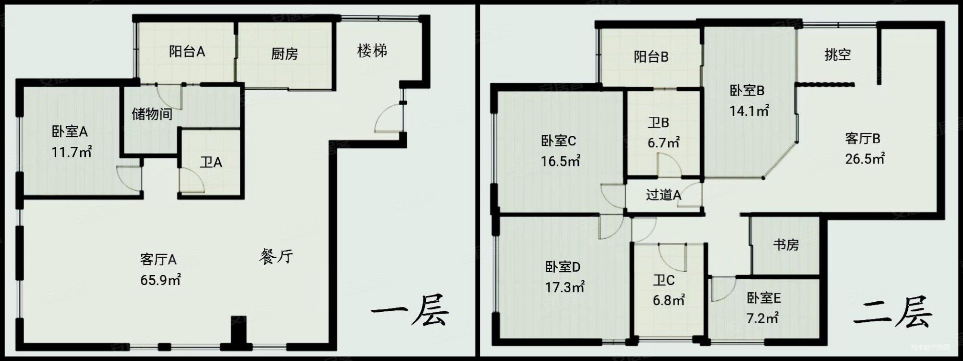 天誉花园5室2厅3卫291㎡南北1800万