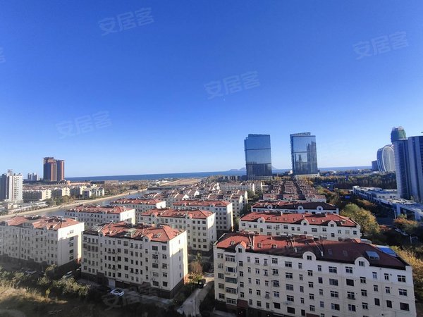 青岛黄岛隐珠九方海悦华庭前排海景房九方海悦华庭套二房出租出租房源
