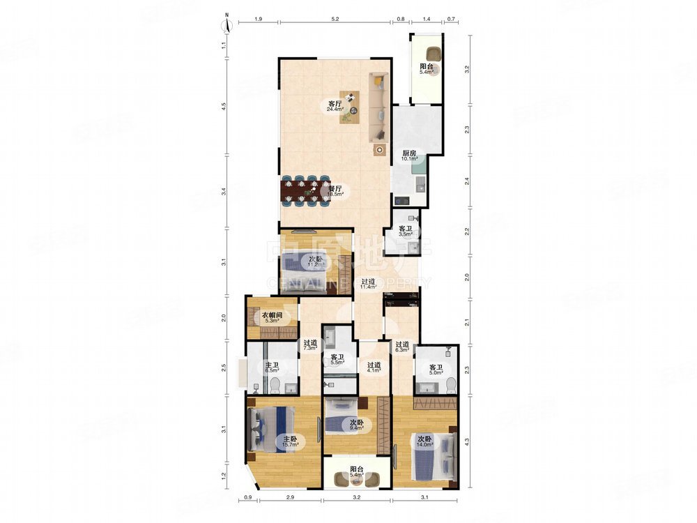 复兴珑御(南区) 南北通透户型 业主自住装修 诚意出售