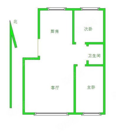 万佳樱花园三小区2室1厅1卫84.6㎡南北54.8万