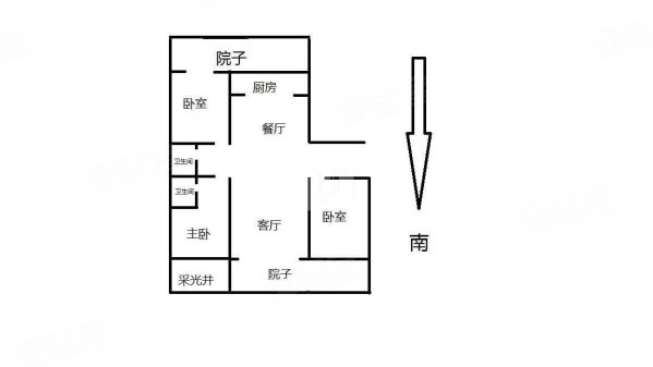 建业十八城(五期)3室2厅2卫133㎡南北260万