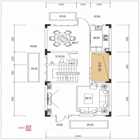 海伦堡海伦春天4室3厅4卫161㎡南北209万