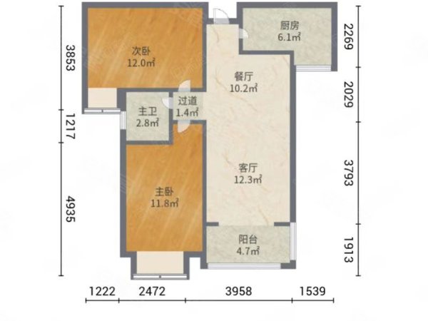 迎宾路3号 3室2厅 精装修 采光好家电齐全出租房源真实图片