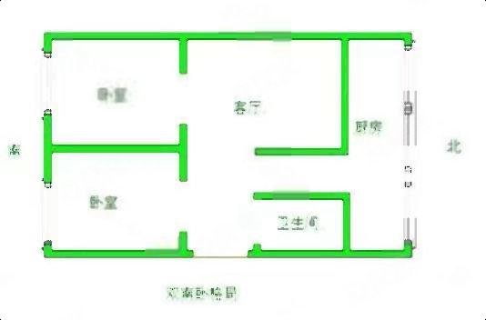 繁荣小区2室2厅1卫77㎡南北25.3万