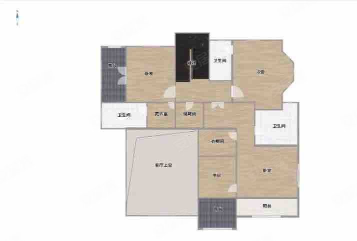 中润华侨城别墅岛5室4厅6卫386㎡南北1420万