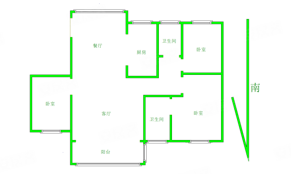 建业森林半岛(公寓住宅)3室2厅2卫150.05㎡南北185万