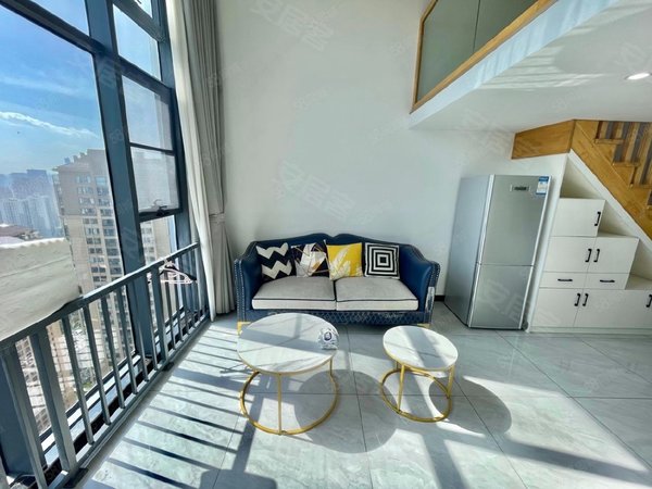 昆明五华龙泉路万彩城(商住楼)万彩城loft公寓全套家具拎包入住出租