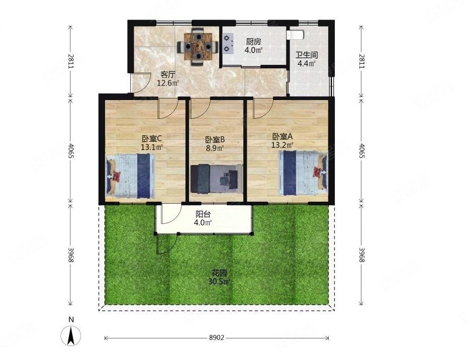 雨花板桥吾悦在建s2地铁旁怡新村三房一楼带大院子急售