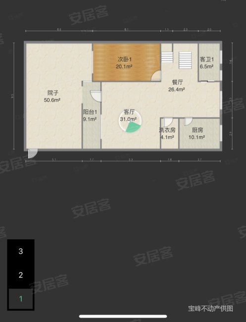 湖东商厦住宅楼6室5厅3卫387.2㎡南北150万