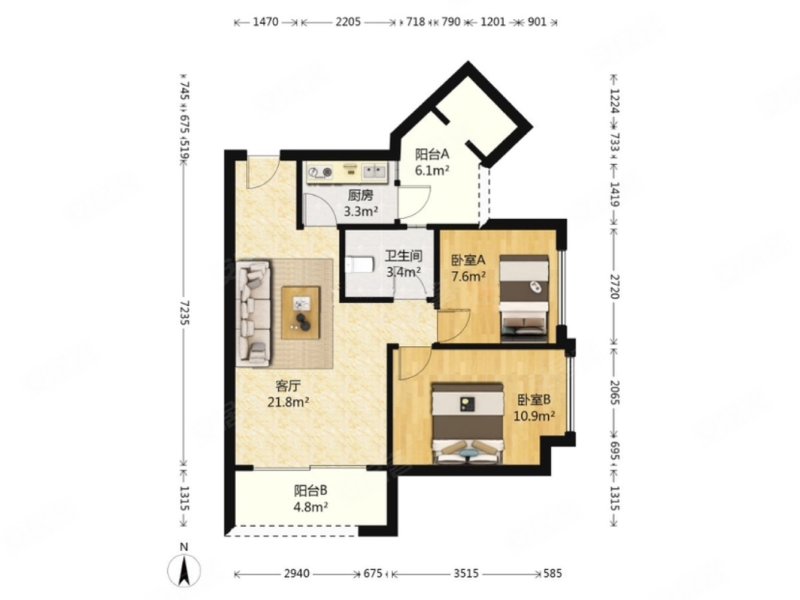 业主急售 石桥铺商圈次新小区 门口多路公交200米双轻轨,康德城市风云