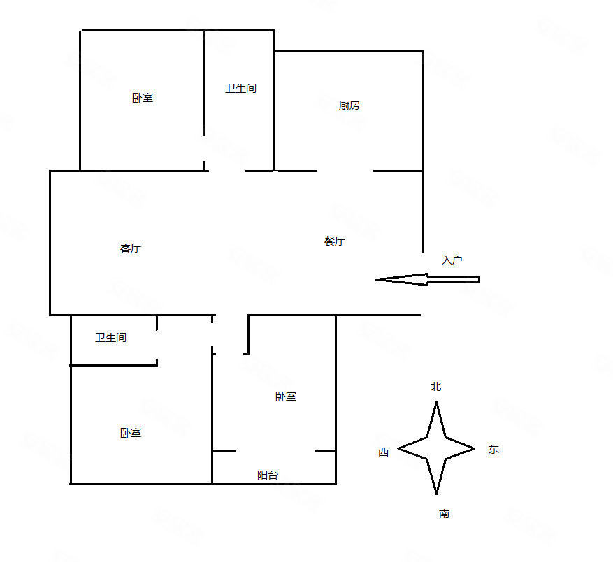 凤鸣缇香3室2厅2卫128.84㎡南北169万