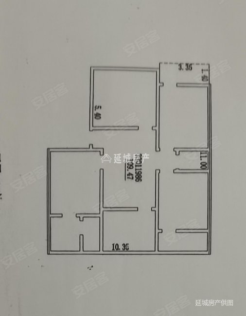 人民路79号小区3室2厅1卫110㎡南北68万