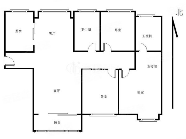 建发书香府邸3室2厅2卫97.05㎡南北365万