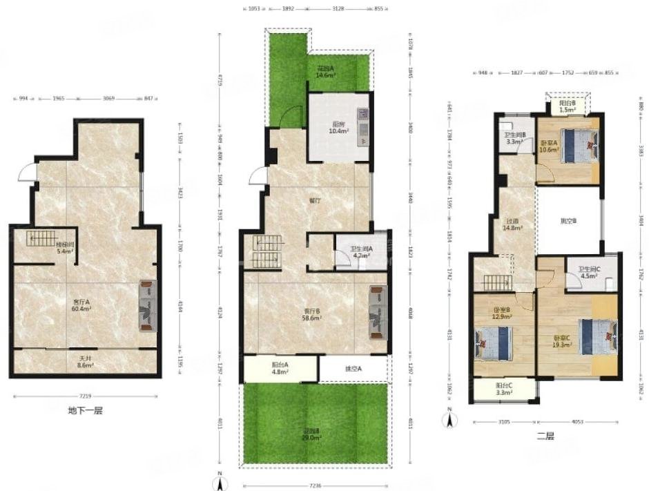 五矿九玺台下叠带院子小区新环境好毛坯价格可谈