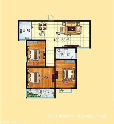 家和园南区3室2厅1卫98㎡南北29万