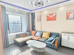 武汉青山工业大道奥园滨江国际 精装修 通风好 1室1厅1卫出租房源真实图片