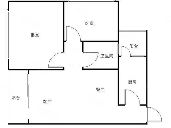 【多图】花滩一号,钓鱼城街道租房,花滩一号 干净整洁 舒适精装两房