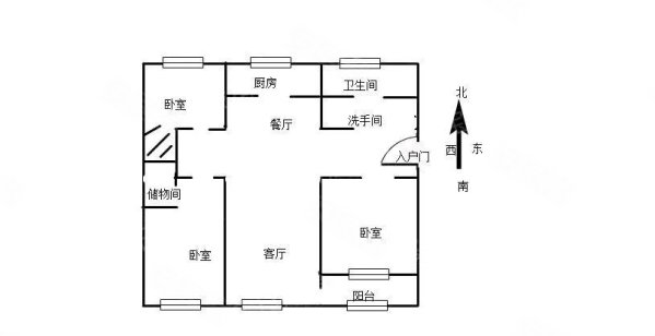 盛世家园桂花园3室2厅2卫137㎡南北91万