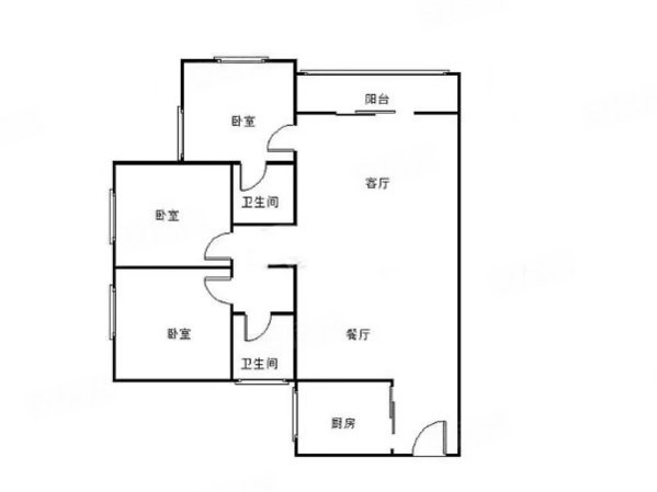 万科天誉(二期)3室2厅2卫87.28㎡西南400万