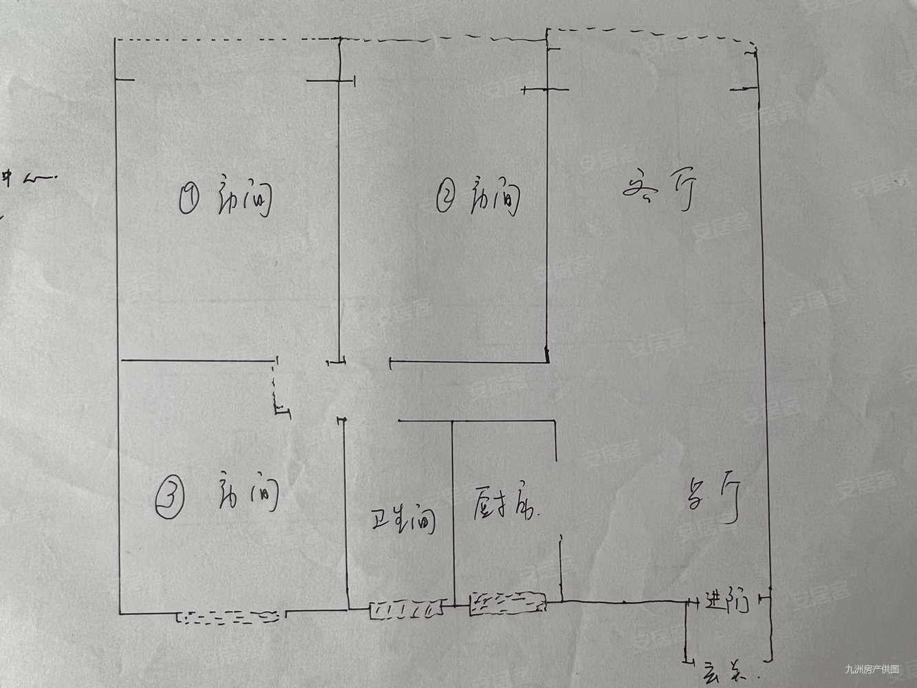 馥桂园3室2厅1卫115㎡南北79.5万