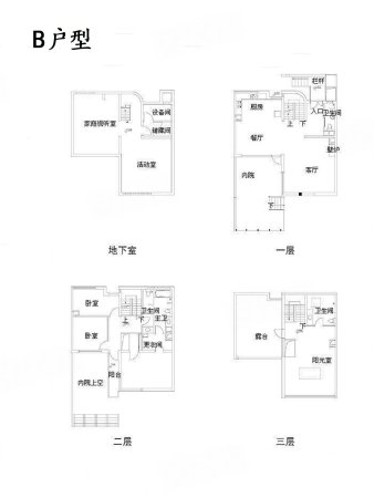 龙山新新小镇5室3厅4卫273.55㎡南北580万