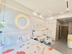 乐山市中万达广场支持短租 月付 万达广场楼上电梯公寓  有宽带拎包入住密码锁出租房源真实图片