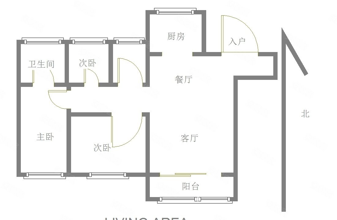 单价5千多融创济宁府137平三室两厅一梯两户大市证