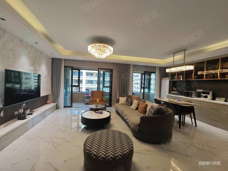 3号线旁 近万达 现代风精装套四双卫 楼层视野 巴适,碧桂园悦府二手房