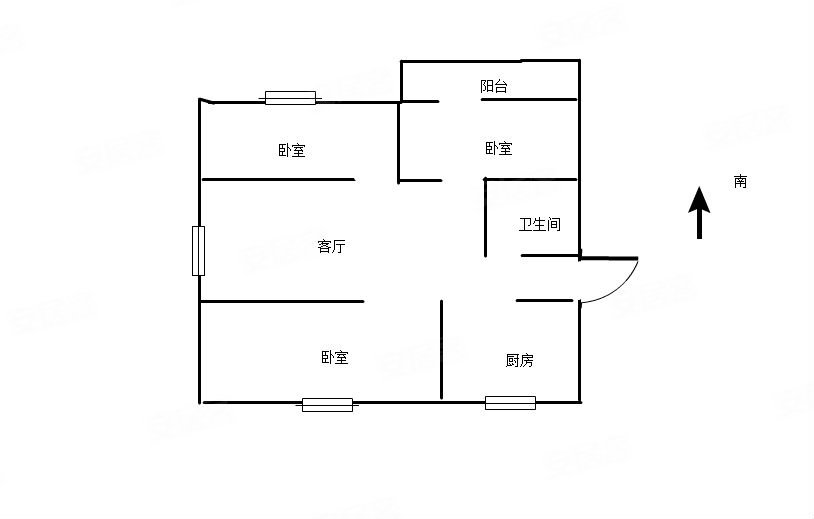 仁和小区3室1厅1卫89㎡南北35万